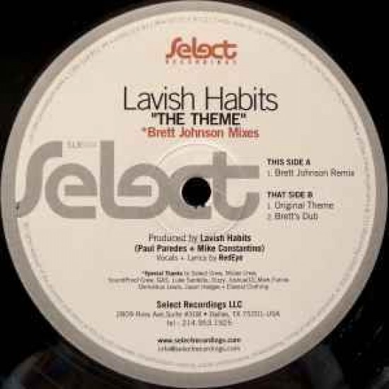 Lavish Habits ‎"The Theme" (12")