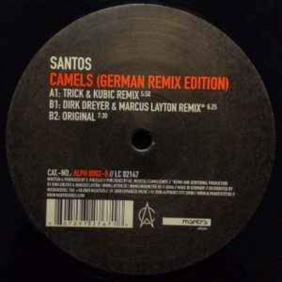 Santos ‎"Camels (German Remix Edition)" (12")