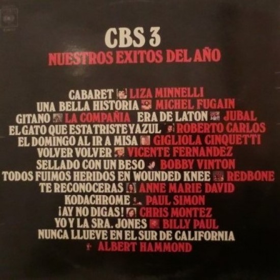 CBS 3 - Nuestros Exitos Del Año (LP)