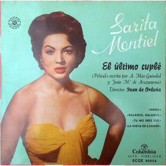 Sara Montiel "El Ultimo Cuplé" (7")* 
