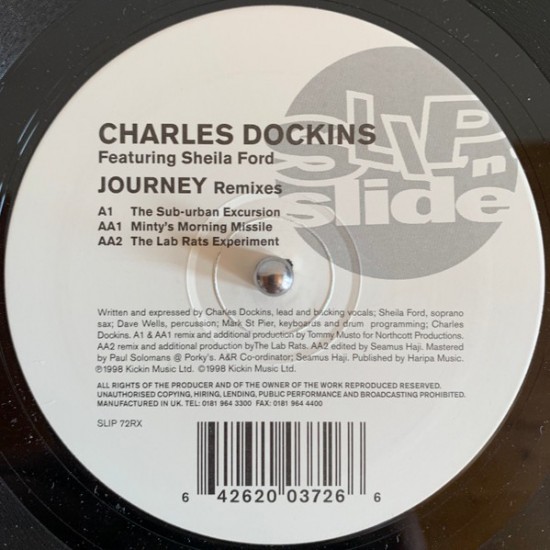 Charles Dockins Featuring Sheila Ford  "Journey (Remixes)" (12")