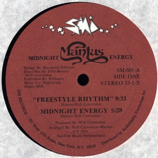 Mantus ‎"Midnight Energy" (LP)