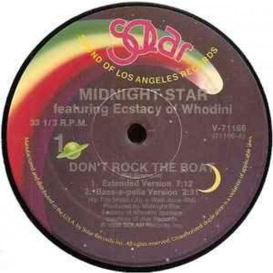 Midnight Star Featuring Ecstacy Of Whodini "Don't Rock The Boat" (12")