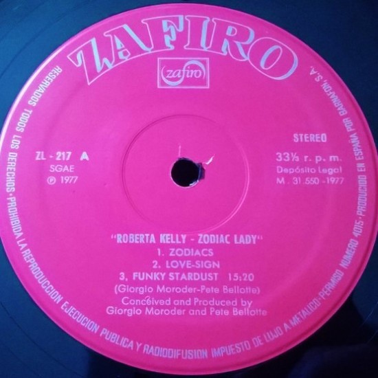 Roberta Kelly ‎"Zodiac Lady" (LP)