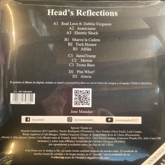Jose Matador ‎"Head's Reflections" (2xLP)