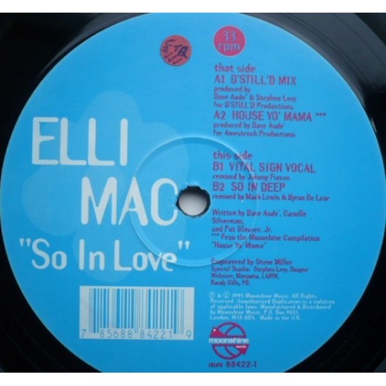 Elli Mac ‎"So In Love" (12")
