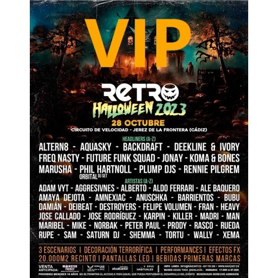Retro Halloween 2023 VIP Retro Halloween 2023 VIP