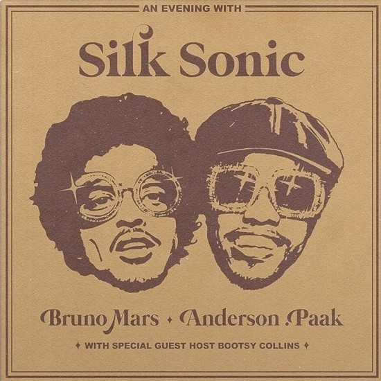Silk Sonic ‎"An Evening With Silk Sonic" (LP - Limited Edition - Brown & White Splatter)