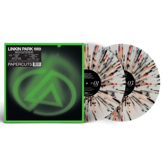 Linkin Park ‎"Papercuts (Singles Collection 2000 - 2023)" (2xLP - Gatefold - Limited Edition - Clear, Black & Red Splatter)