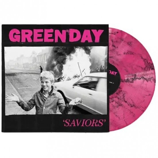 Green Day ‎"Saviors" (LP - Limited Edition - Pink & Black Marbled)