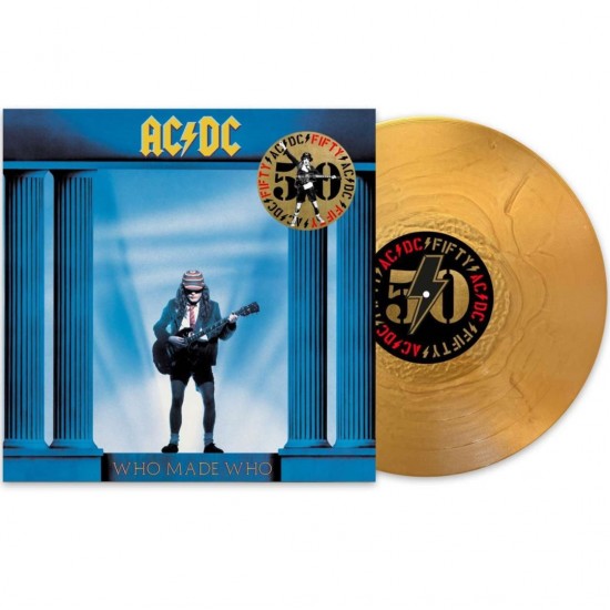 AC/DC ‎"Who Made Who" (LP - 180g - 50th Anniversary Limited Edition - Gold Nugget + Artwork Print)