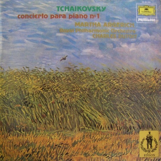 Tchaikovsky, Martha Argerich, Royal Philharmonic Orchestra, Charles Dutoit ‎"Concierto Para Piano Nº 1" (LP)