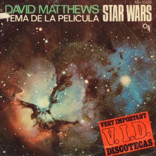 Dave Matthews "Tema De La Pelicula Star Wars" (7")