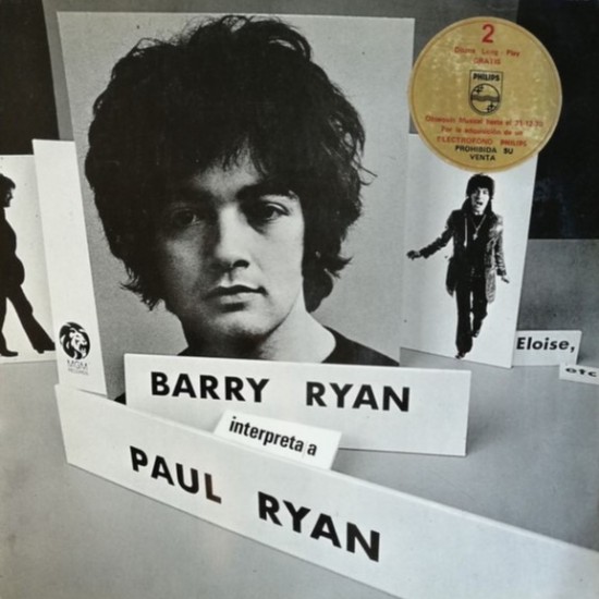 Barry Ryan ‎"Barry Ryan Interpreta A Paul Ryan" (LP - Gatefold)