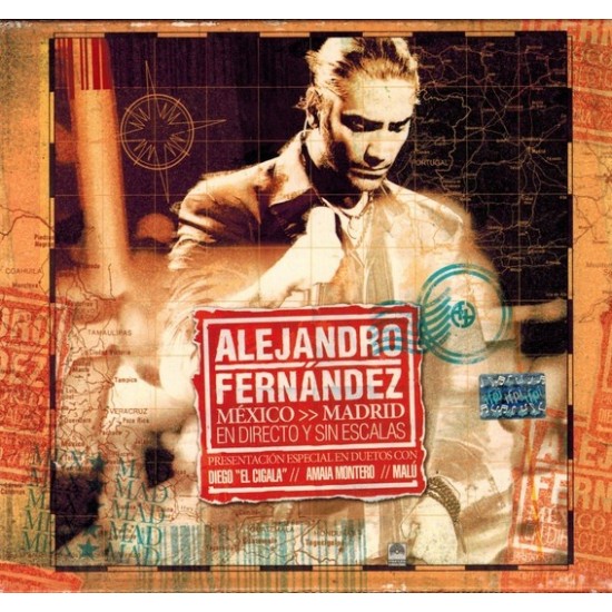 Alejandro Fernández ''México >> Madrid (En Directo Y Sin Escalas)'' (CD + DVD) 