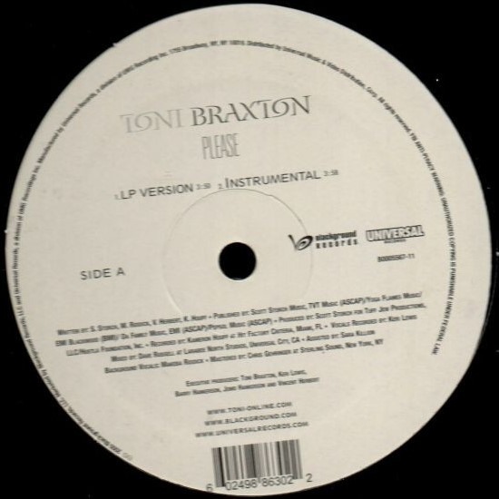 Toni Braxton ‎"Please" (12")