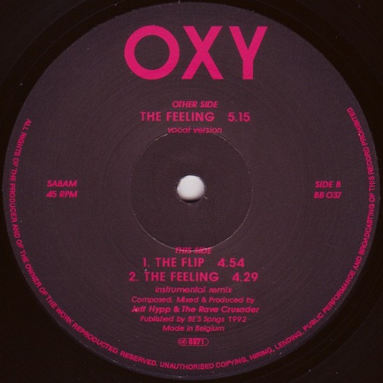 OXY ‎"The Feeling" (12")