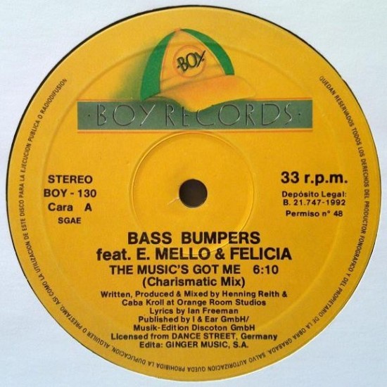 Bass Bumpers ‎"The Music's Got Me" (12")