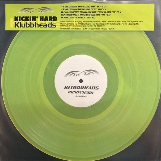 Klubbheads ‎"Kickin' Hard" (12" - Yellow)