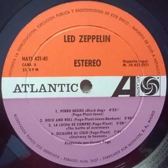 Led Zeppelin ‎"Untitled" (LP)