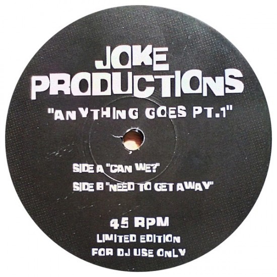 Joke Productions ‎"Anything Goes Pt.1" (12" - Limited Edition - Promo)