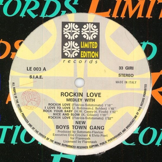 New Boys Town Gang "Rockin' Love (Medley)" (12")