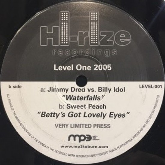 Jimmy Dred vs. Billy Idol / Sweet Peach ‎"Level One 2005" (12" - Limited Edition)