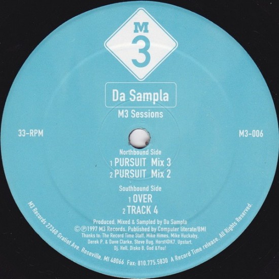 Da Sampla ‎"M3 Sessions! (12")*