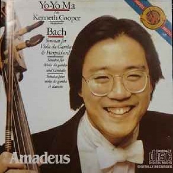 Bach / Yo-Yo Ma, Kenneth Cooper ‎"Sonatas For Viola Da Gamba & Harpsichord" (CD)
