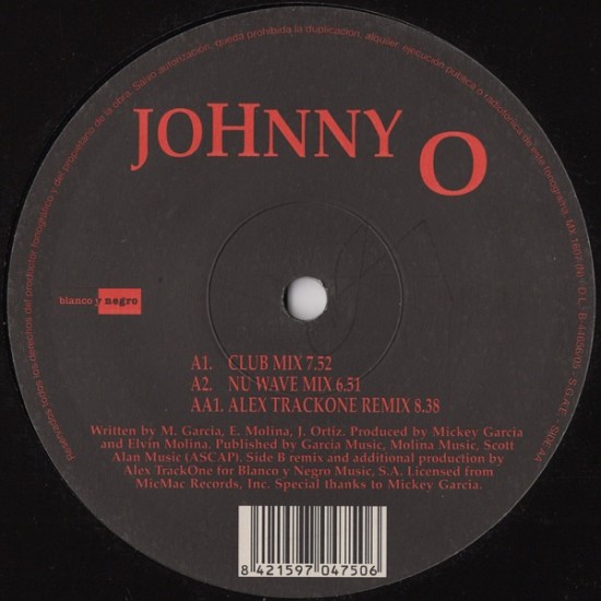 Johnny O ‎"Fantasy Girl 2005" (12")