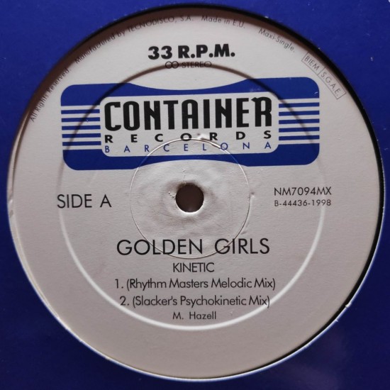 Golden Girls ‎"Kinetic" (12")