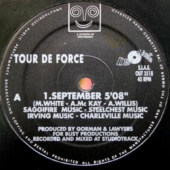 Tour De Force "September / Dancing In September" (12")