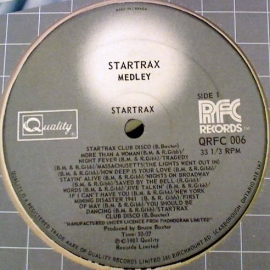 Startrax ‎"Startrax Medley" (12")