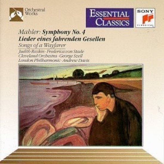 Gustav Mahler, Judith Raskin, Frederica von Stade, Cleveland Orchestra, George Szell, London Philharmonic, Andrew Davis ‎"Symphony No. 4 / Lieder Eines Fahrenden Gesellen" (CD)