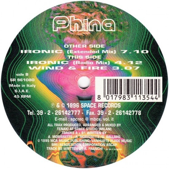 Phina ‎"Ironic" (12")