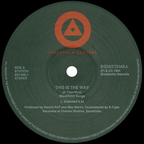 E-Type - This Is The Way (12")