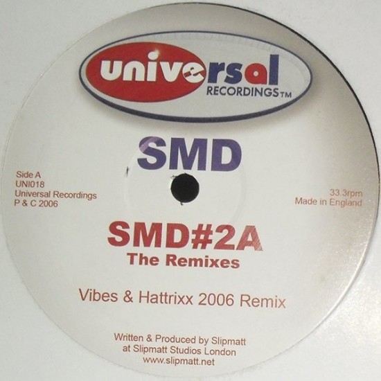 SMD ‎"SMD#2 (The Remixes)" (12")