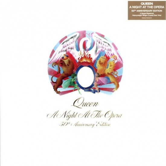 Queen - A Night At The Opera (LP - 180g - Embossed Gatefold - 50th Anniversary Edition - Half-Speed Master - Crystal Clear) Queen - A Night At The Opera (LP - 180g - Embossed Gatefold - 50th Anniversary Edition - Half-Speed Master - Crystal Clear)