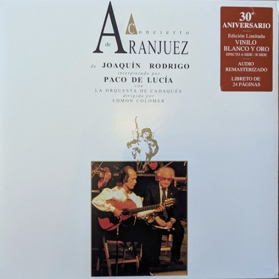 Paco De Lucía ‎- Concierto de Aranjuez (LP - White and Gold - Limited Edition - Remastered - 30ª Aniversario) 
