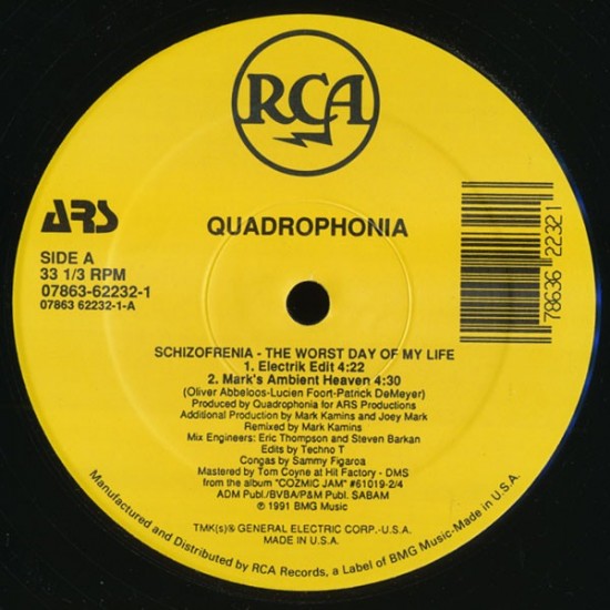 Quadrophonia – Schizofrenia - The Worst Day Of My Life (12") Quadrophonia – Schizofrenia - The Worst Day Of My Life (12")