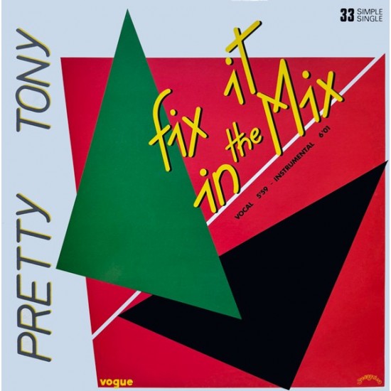 Pretty Tony ‎- Fix It In The Mix (12")