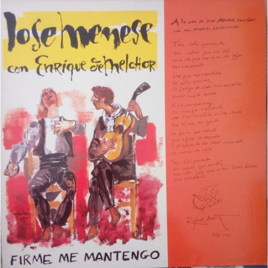 José Menese - Firme Me Mantengo (LP) José Menese - Firme Me Mantengo (LP)