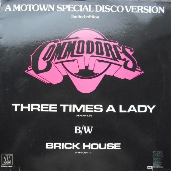 Commodores - Three Times A Lady / Brick House (12")