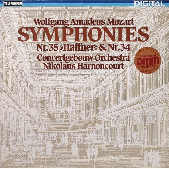 Mozart - Concertgebouw Orchestra, Nikolaus Harnoncourt - Symphonies Nr.35 »Haffner« & Nr.34 (LP) 