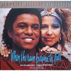 Jermaine Jackson & Pia Zadora ‎- When The Rain Begins To Fall (12") 