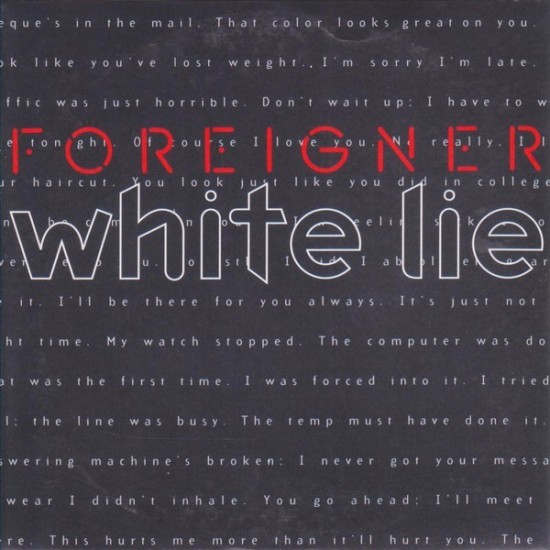 Foreigner - White Lie (CD) Foreigner - White Lie (CD)