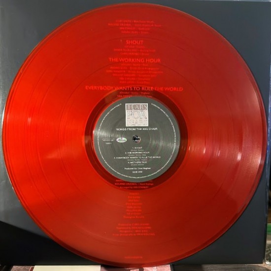 Tears For Fears ‎- Songs From The Big Chair (2xLP - Red Transparent - 40th Anniversary - Remastered) 