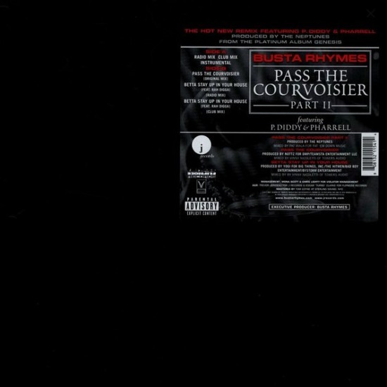 Busta Rhymes feat. P. Diddy & Pharrell Williams - Pass The Courvoisier Part II (12")