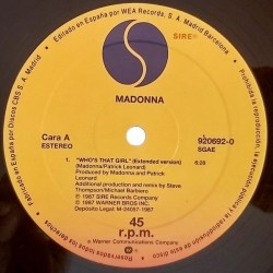 Madonna - Who's That Girl (12") Madonna - Who's That Girl (12")