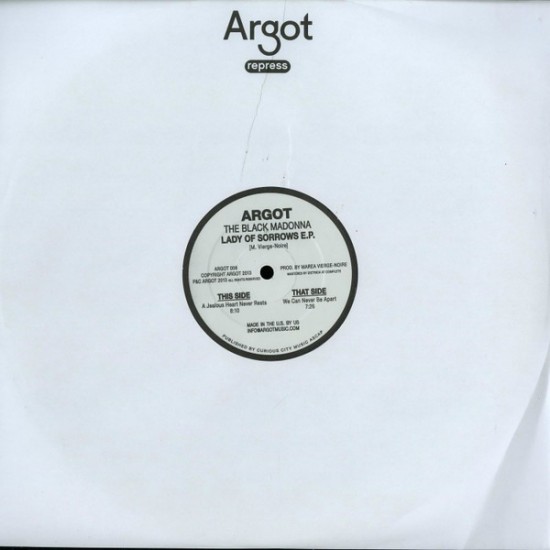 The Black Madonna ‎- Lady Of Sorrows E.P. (12") 
